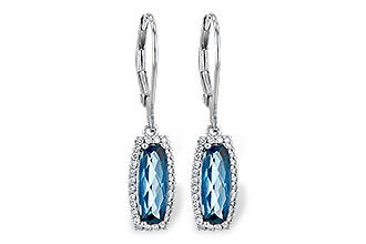 K244-60125: EARR 2.10 LONDON BLUE TOPAZ 2.28 TGW
