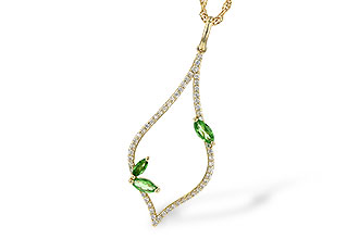 K244-61080: NECK .35 GREEN GARNET .55 TGW