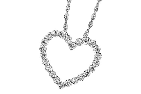 K327-33798: NECKLACE .50 TW