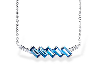 K327-34707: NECK .75 LONDON BLUE TOPAZ .80 TGW