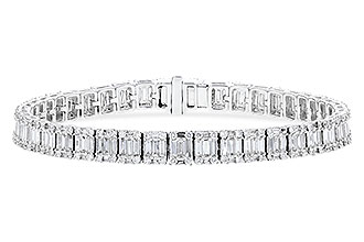 K328-20152: BRACELET 2.72 TW BAGUETTES 4.10 TW