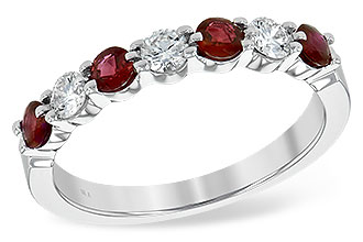 L243-70143: LDS WED RG .48 RUBY .78 TGW