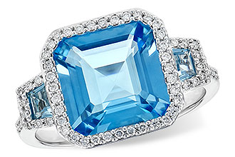 L244-61961: LDS RG 4.40 TW BLUE TOPAZ 4.60 TGW