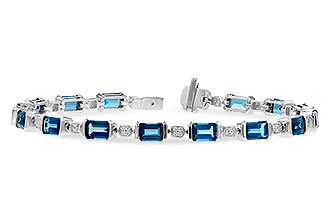 L327-29225: BRACELET 7.90 LONDON BLUE TOPAZ 8.13 TGW