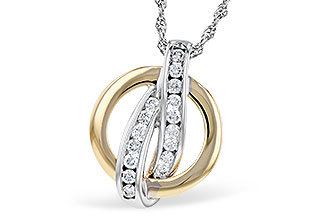 L327-30125: NECKLACE .25 TW