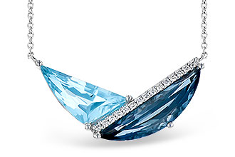 L327-30152: NECK 4.66 BLUE TOPAZ 4.75 TGW (18")