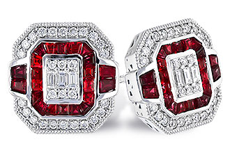 L327-33761: EARR .80 RUBY TW 1.05 TGW