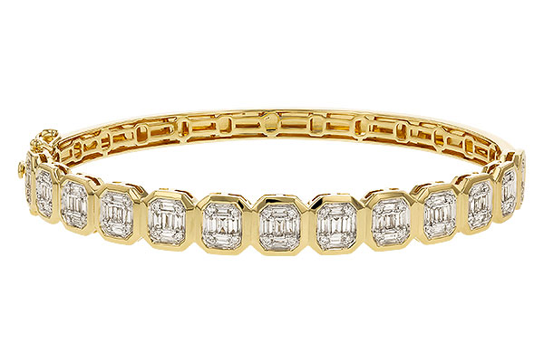 L329-09252: BANGLE .81 TW BAGUETTE 1.00 TW