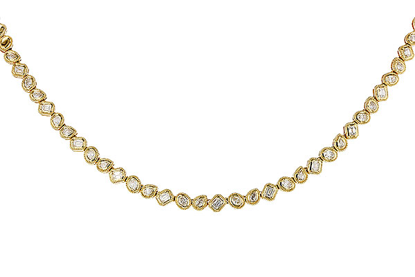 L329-16534: NECKLACE 2.25 TW FANCY CUT DIAS (17.25")