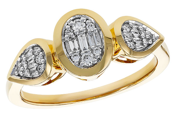 L329-17434: LDS DIA RG .07 TW BAGUETTE .17 TW