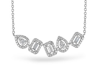 M327-31025: NECK .15 TW BAGUETTES .55 TW (18 INCHES)