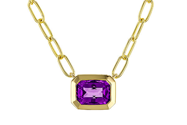 M329-14716: NECKLACE .82 AMETHYST (18")